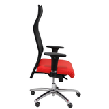 Sillón de oficina Piqueras y Crespo Sahuco Similpiel + - Ref. fabricante 13SM840SP100B24APRP - Rojo