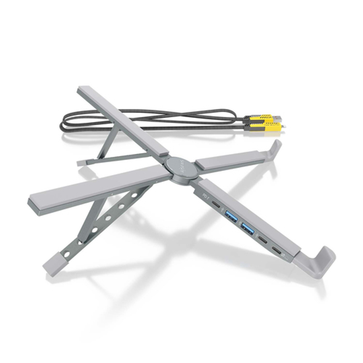 Soporte para portátil AISENS ASUC-4P021-GR 15" Gris - vista 3