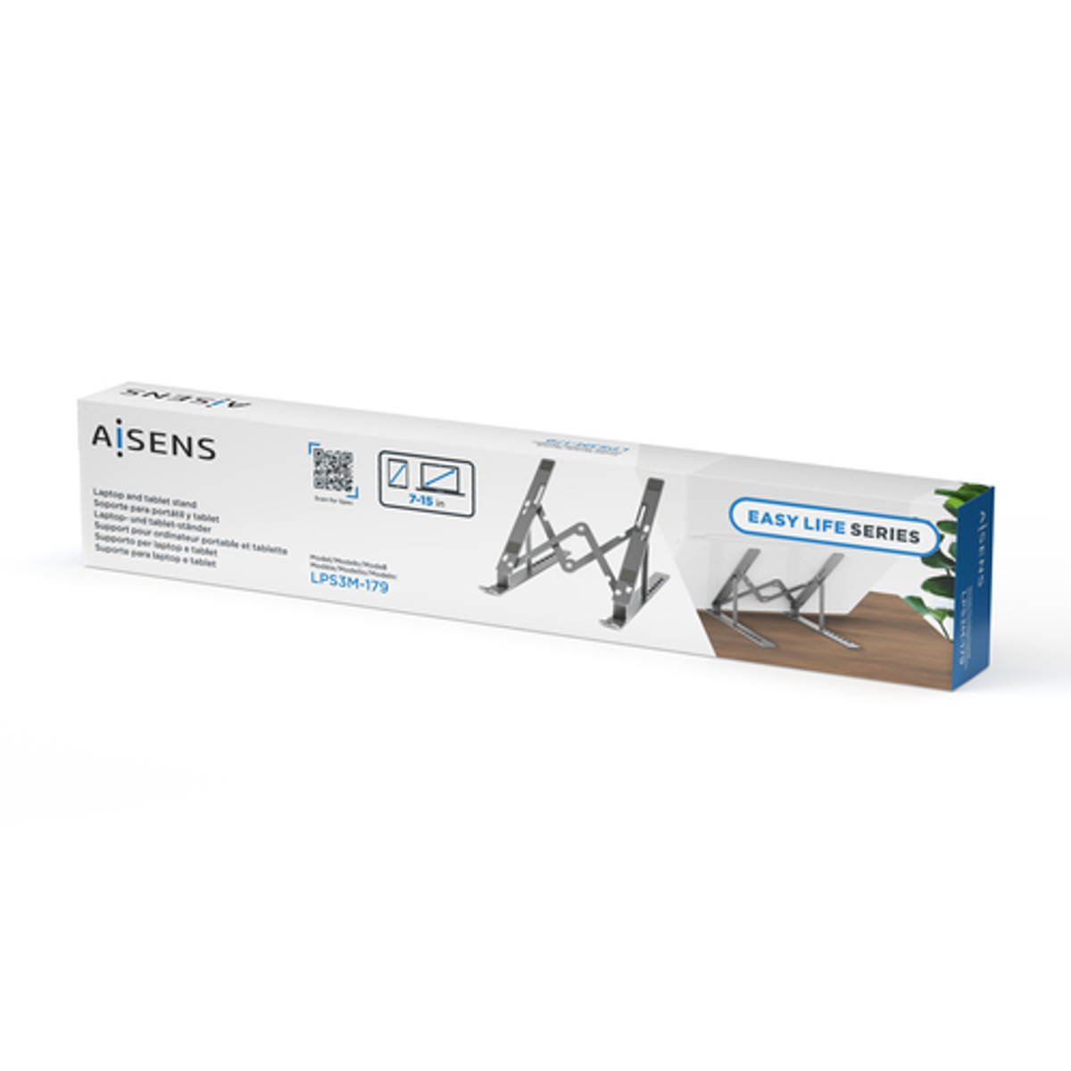 Soporte para portátil AISENS LPS3M-179 Gris - vista 4