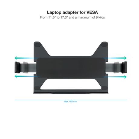 Soporte para portátil TooQ TQLH1117-B Negro - vista 2