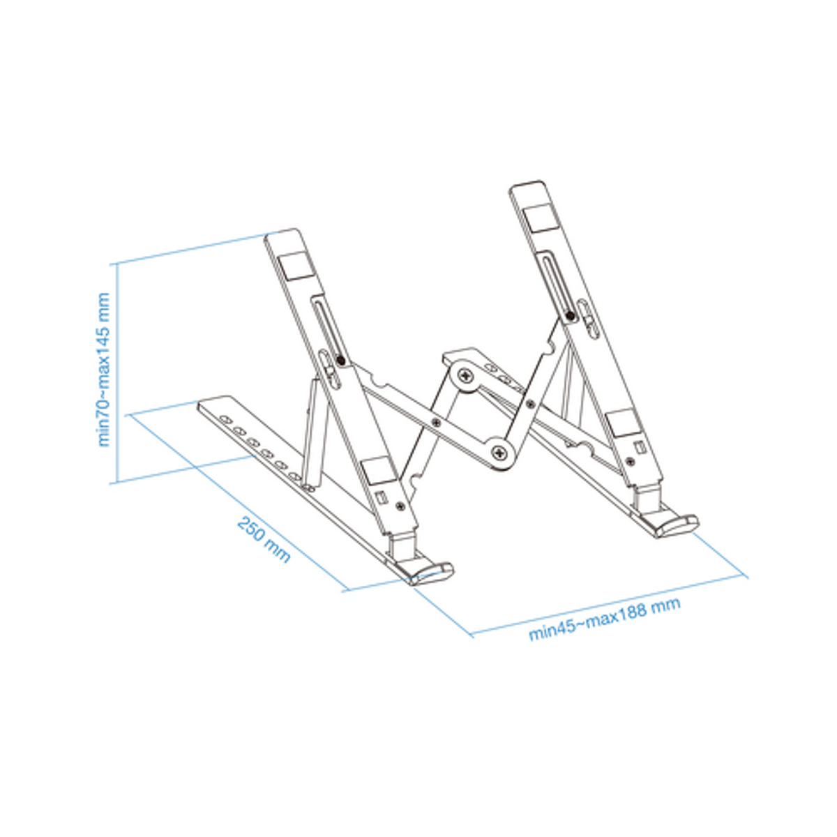 Soporte para portátil TooQ TQLRS0033-AL Plata - vista 6