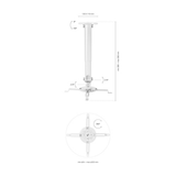 Soporte para proyector AISENS CP04TSRE-133 Techo 13,5 kg - vista 5