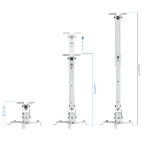 Soporte para proyector TooQ PJ2012T-W Techo 20 kg - vista 2