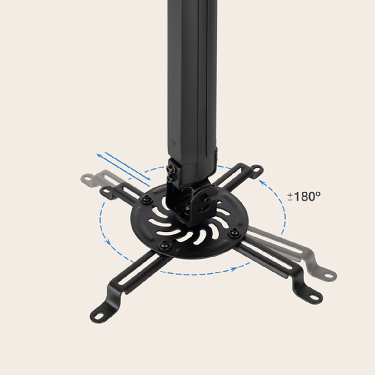 Soporte para proyector TooQ PJ3030TN-B Techo 13,5 kg - vista 3
