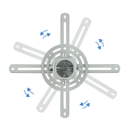 Soporte para proyector TooQ PJ3030TN-S Techo 20 kg - vista 6