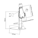 Soporte para tablet AISENS MS1P03-113 Negro - vista 5