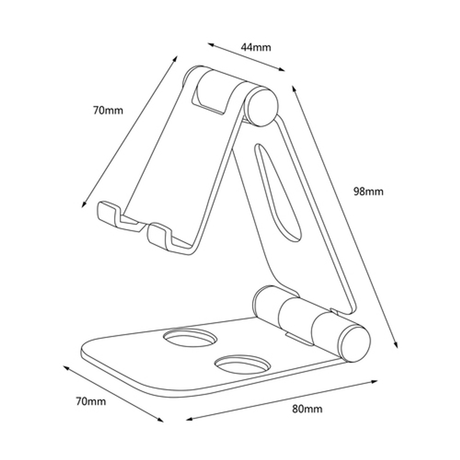 Soporte para tablet AISENS MS2PM-086 7" Plata - vista 7