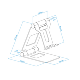 Soporte para tablet TooQ PH-KEOPS-OCASO 10" Rosa - vista 11
