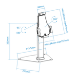 Soporte para tablet TooQ TQTDS0811 Negro - vista 10
