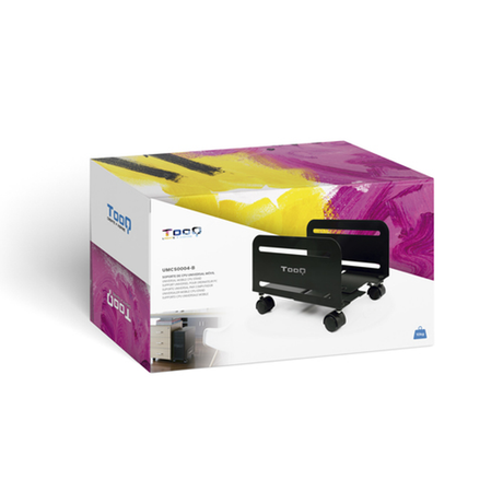 Soporte para torre TooQ UMCS0004-B Negro - vista 8
