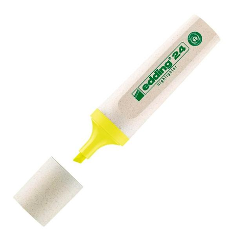 Subrayador Edding Marcador Fluorescente Ecoline 24 Amarillo