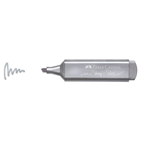 Subrayador Faber-Castell Marcador Fluorescente Textliner 1546 Metallic Plata - vista 4