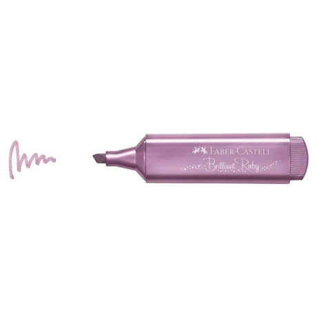 Subrayador Faber-Castell Marcador Fluorescente Textliner 1546 Metallic Rubi - vista 4