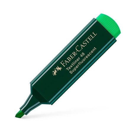 Subrayador Faber-Castell Marcador Fluorescente Texliner 48 - Punta Biselada Verde