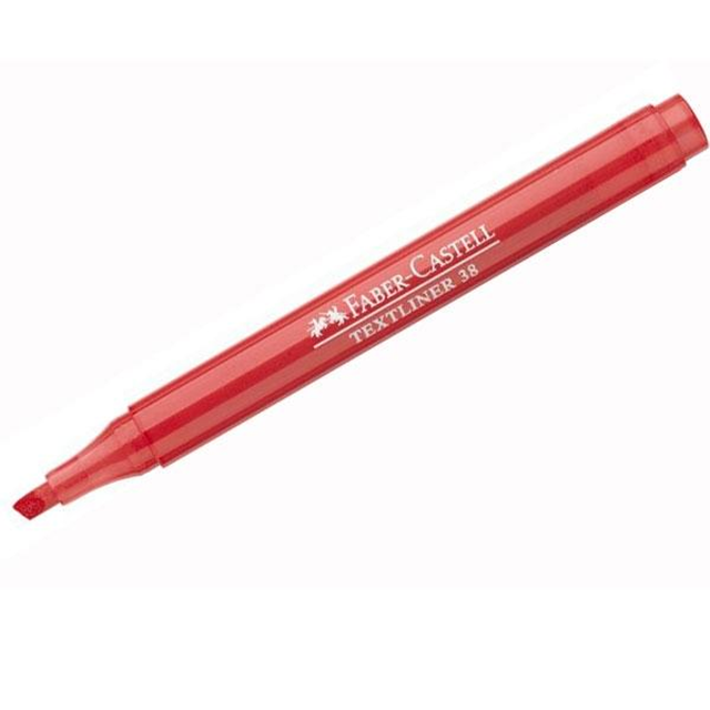 Subrayador Faber-Castell Marcador Fluorescente Textliner 38 Rojo