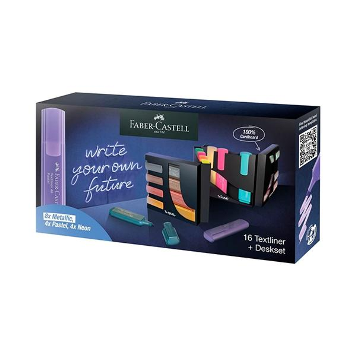 Subrayador Faber-Castell Set 16 Marcadores Fluorescentes Textliner 46 Colores Surtidos