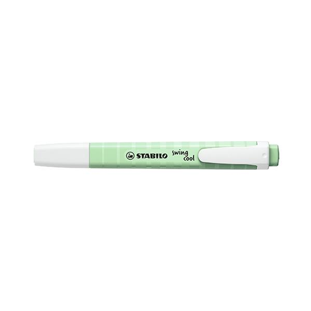 Subrayador Stabilo Marcador Fluorescente Swing Cool Pastel Pizca de Menta