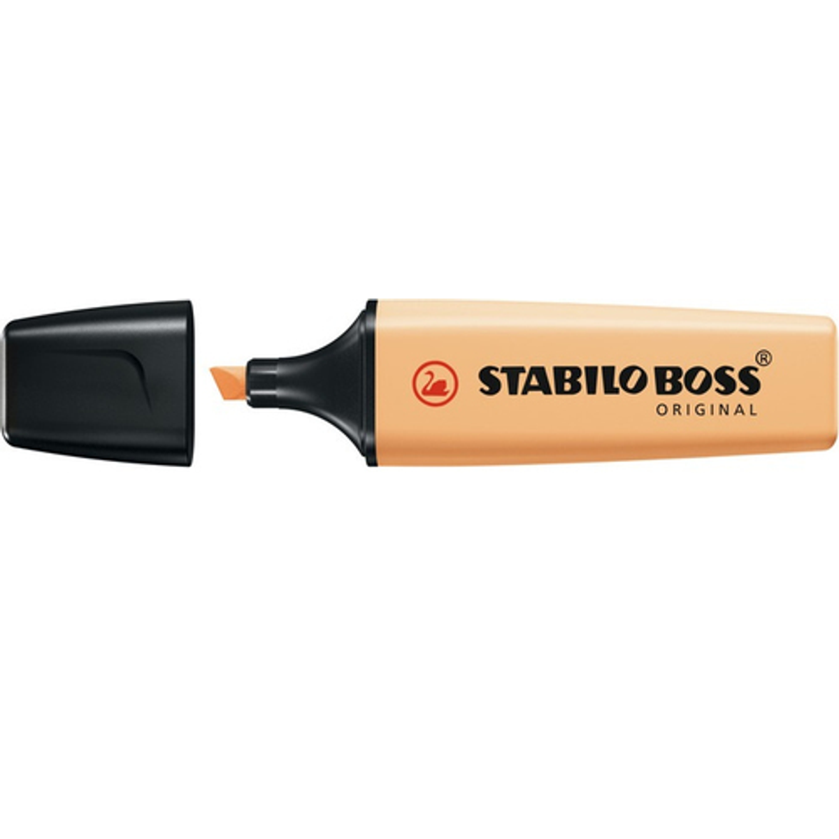 Subrayador Stabilo Marcador Fluorescente Boss Trazo 5mm Naranja Palido Pastel - vista 2