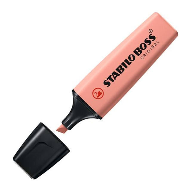 Subrayador Stabilo Marcador Fluorescente Boss Naturecolors Trazo 5mm Siena