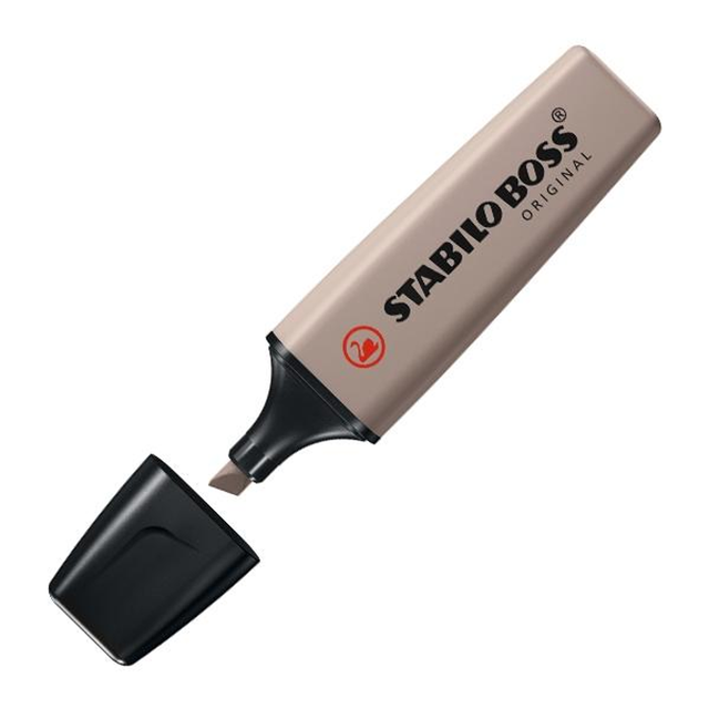 Subrayador Stabilo Marcador Fluorescente Boss Naturecolors Trazo 5mm Gris Calido
