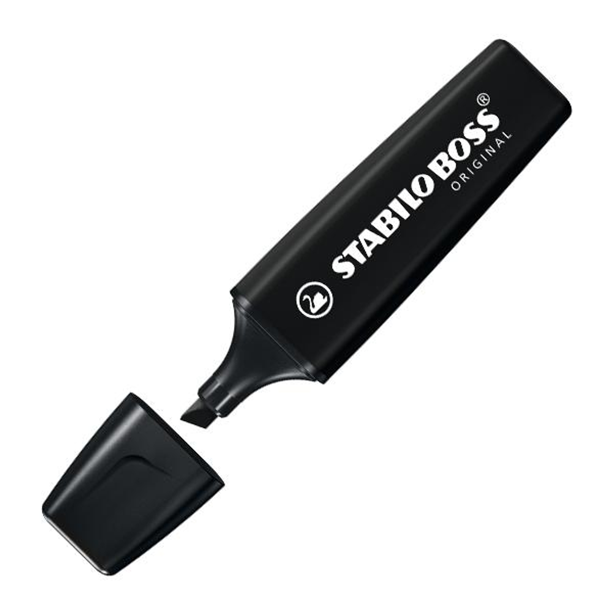 Subrayador Stabilo Marcador Fluorescente Boss Naturecolors Trazo 5mm Negro