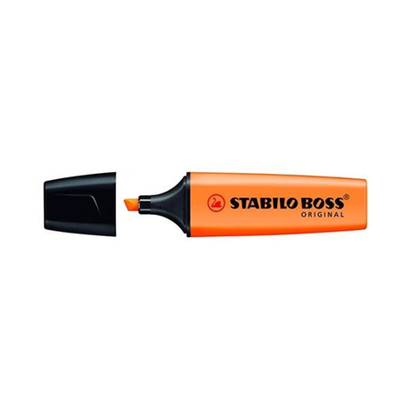 Subrayador Stabilo Marcador Fluorescente Boss Trazo 5mm Naranja