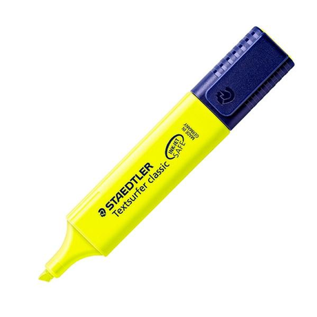 Subrayador Staedtler Marcador Fluorescente Textsurfer Classic Trazo 5mm Amarillo