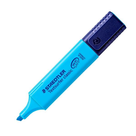 Subrayador Staedtler Marcador Fluorescente Textsurfer Classic Trazo 5mm Azul
