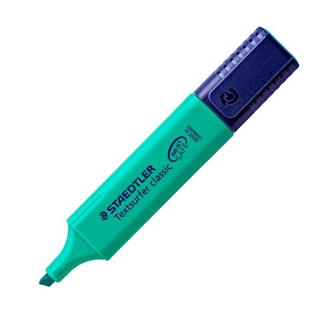 Subrayador Staedtler Marcador Fluorescente Textsurfer Classic Trazo 5mm Turquesa