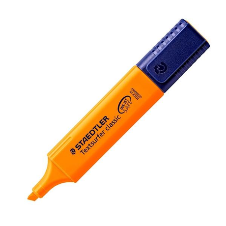 Subrayador Staedtler Marcador Fluorescente Textsurfer Classic Trazo 5mm Naranja