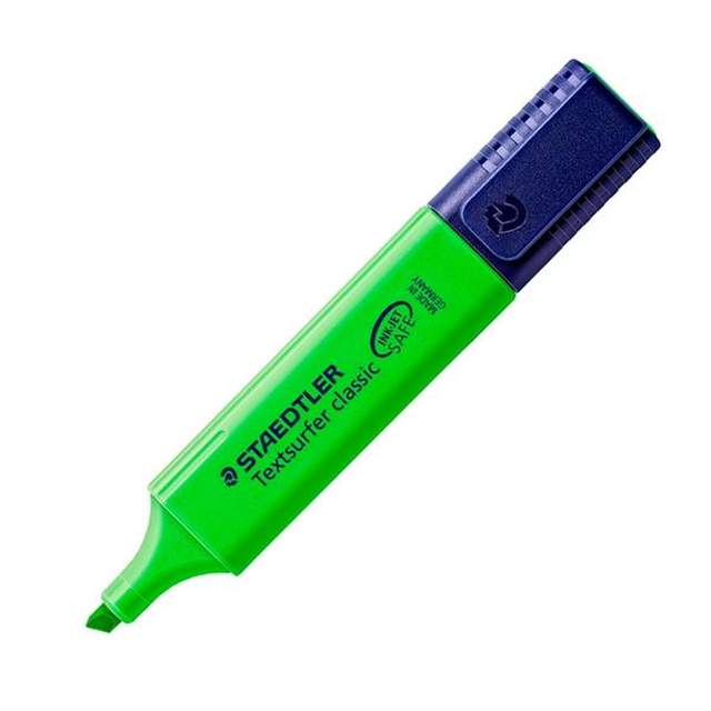 Subrayador Staedtler Marcador Fluorescente Textsurfer Classic Trazo 5mm Verde