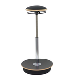 Taburete de oficina Piqueras y Crespo Agra Madera + Kaiman - Negro
