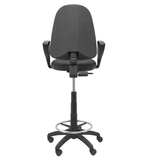 Taburete de oficina Piqueras y Crespo Ayna Similpiel - Brazos - Ref. fabricante T04CPSPNEBGOLF - Negro