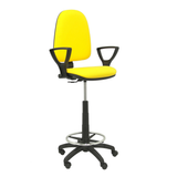 Taburete de oficina Piqueras y Crespo Ayna Bali - Brazos fijos - Ref. fabricante T04CPB220BGOLF - Amarillo