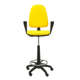Taburete de oficina Piqueras y Crespo Ayna Bali - Brazos fijos - Ref. fabricante T04CPB220BGOLF - Amarillo