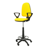 Taburete de oficina Piqueras y Crespo Ayna Bali - Brazos fijos - Ref. fabricante T04CPB220BGOLF - Amarillo