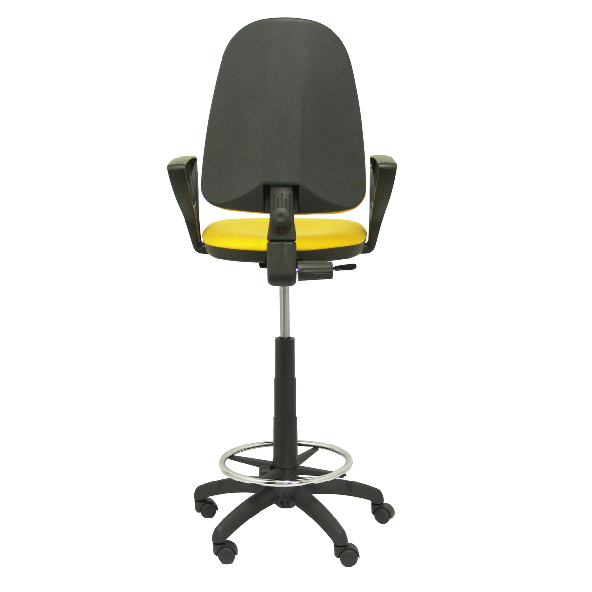 Taburete de oficina Piqueras y Crespo Ayna Bali - Brazos fijos - Ref. fabricante T04CPB220BGOLF - Amarillo