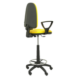 Taburete de oficina Piqueras y Crespo Ayna Bali - Brazos fijos - Ref. fabricante T04CPB220BGOLF - Amarillo