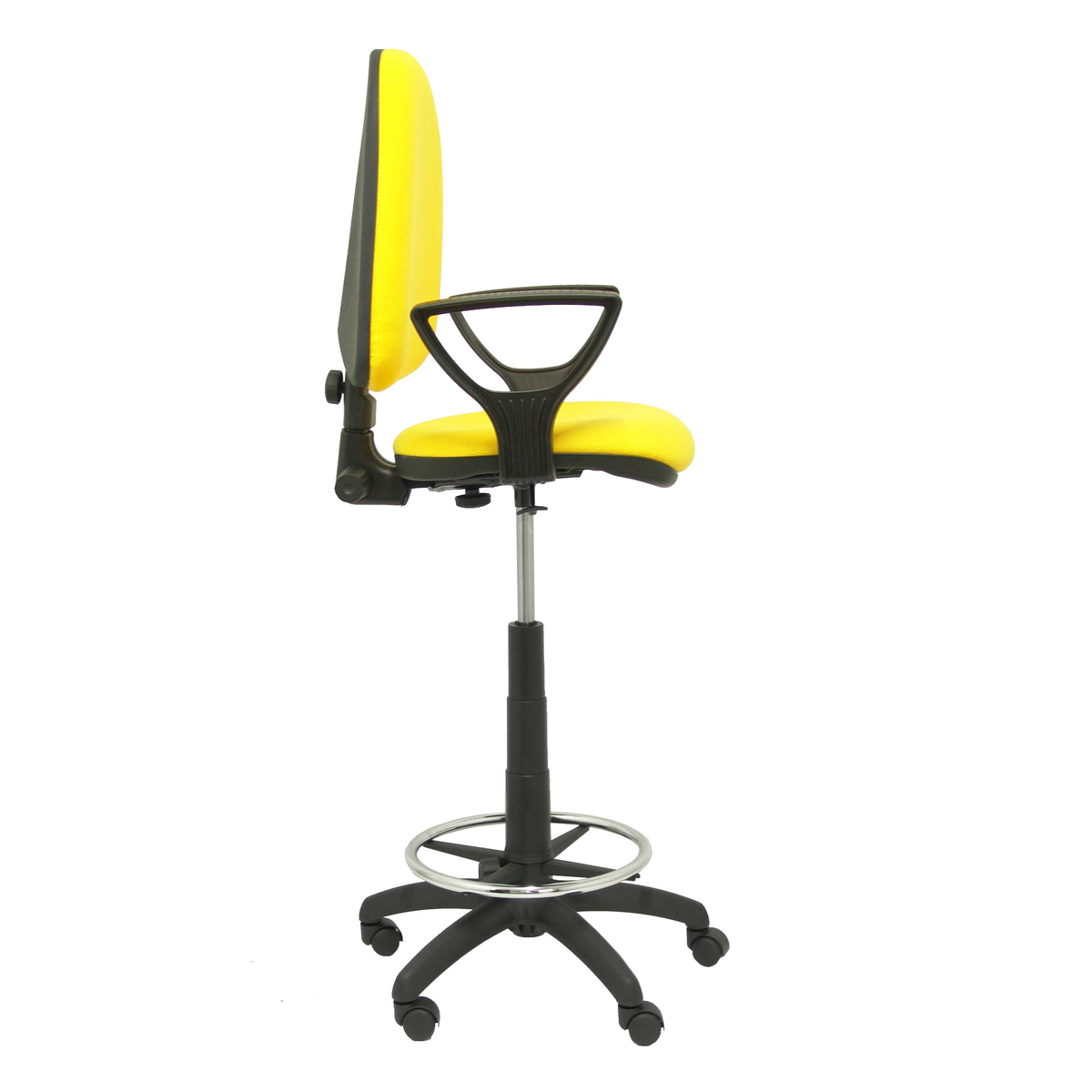 Taburete de oficina Piqueras y Crespo Ayna Bali - Brazos fijos - Ref. fabricante T04CPB220BGOLF - Amarillo