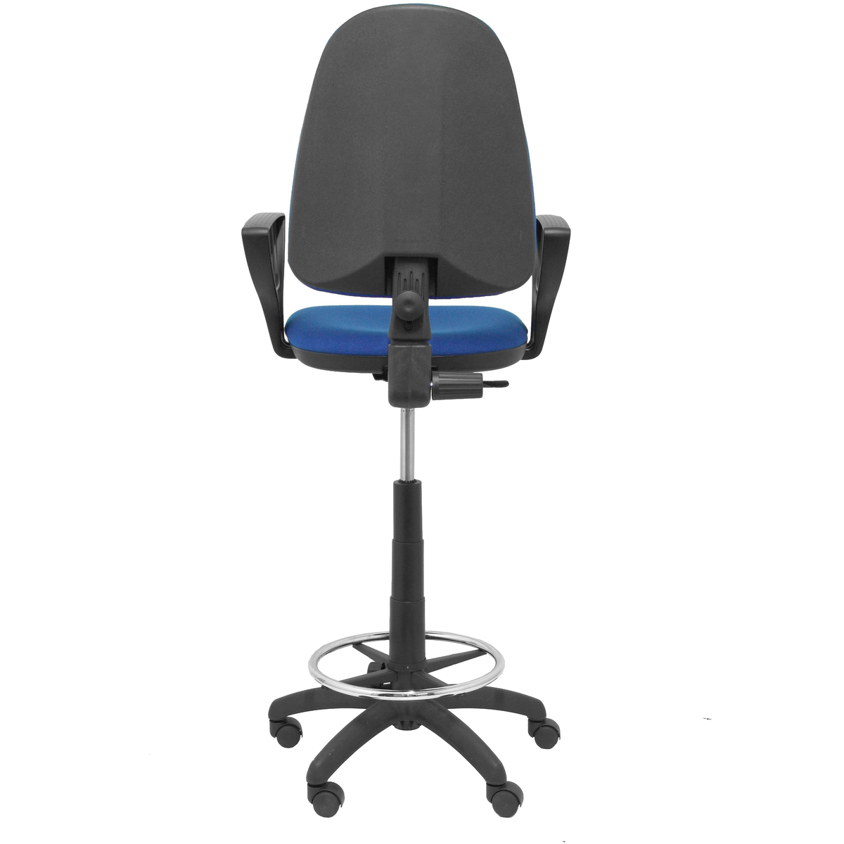 Taburete de oficina Piqueras y Crespo Ayna Bali - Brazos fijos - Ref. fabricante T04CPB220BGOLF - Azul