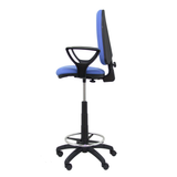 Taburete de oficina Piqueras y Crespo Ayna Bali - Brazos fijos - Ref. fabricante T04CPB220BGOLF - Azul Claro