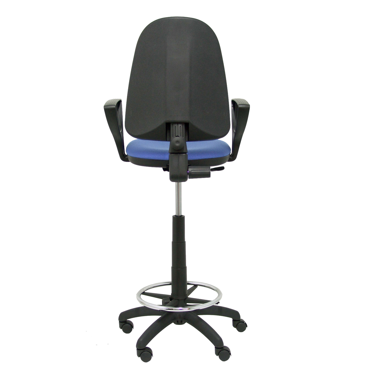 Taburete de oficina Piqueras y Crespo Ayna Bali - Brazos fijos - Ref. fabricante T04CPB220BGOLF - Azul Claro
