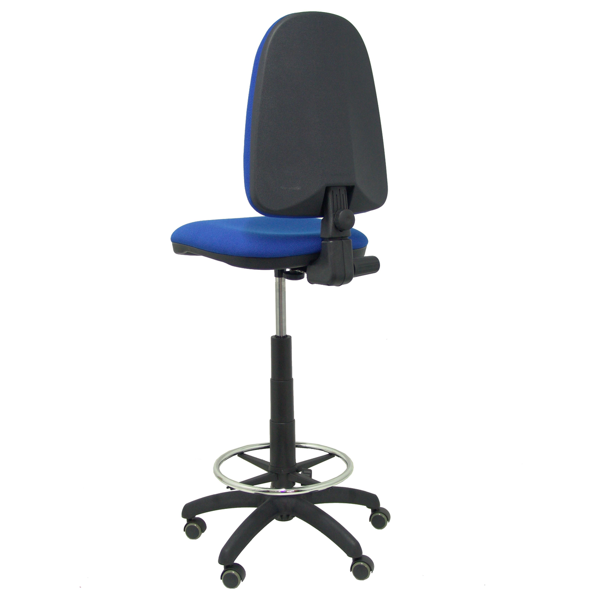Taburete de oficina Piqueras y Crespo Ayna Bali - Ruedas - Ref. fabricante T04CPBALI100RP - Azul