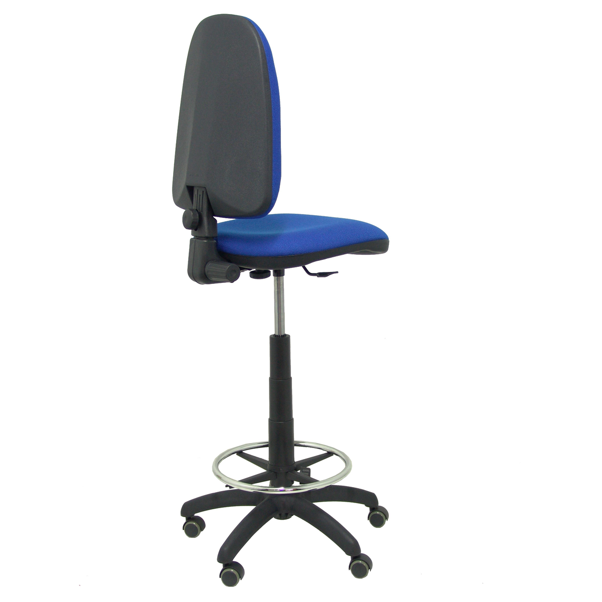 Taburete de oficina Piqueras y Crespo Ayna Bali - Ruedas - Ref. fabricante T04CPBALI100RP - Azul