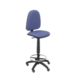Taburete de oficina Piqueras y Crespo Ayna Bali - Ruedas - Ref. fabricante T04CPBALI100RP - Azul Claro