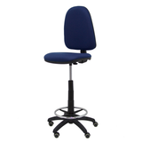 Taburete de oficina Piqueras y Crespo Ayna Bali - Ruedas - Ref. fabricante T04CPBALI100RP - Azul Marino