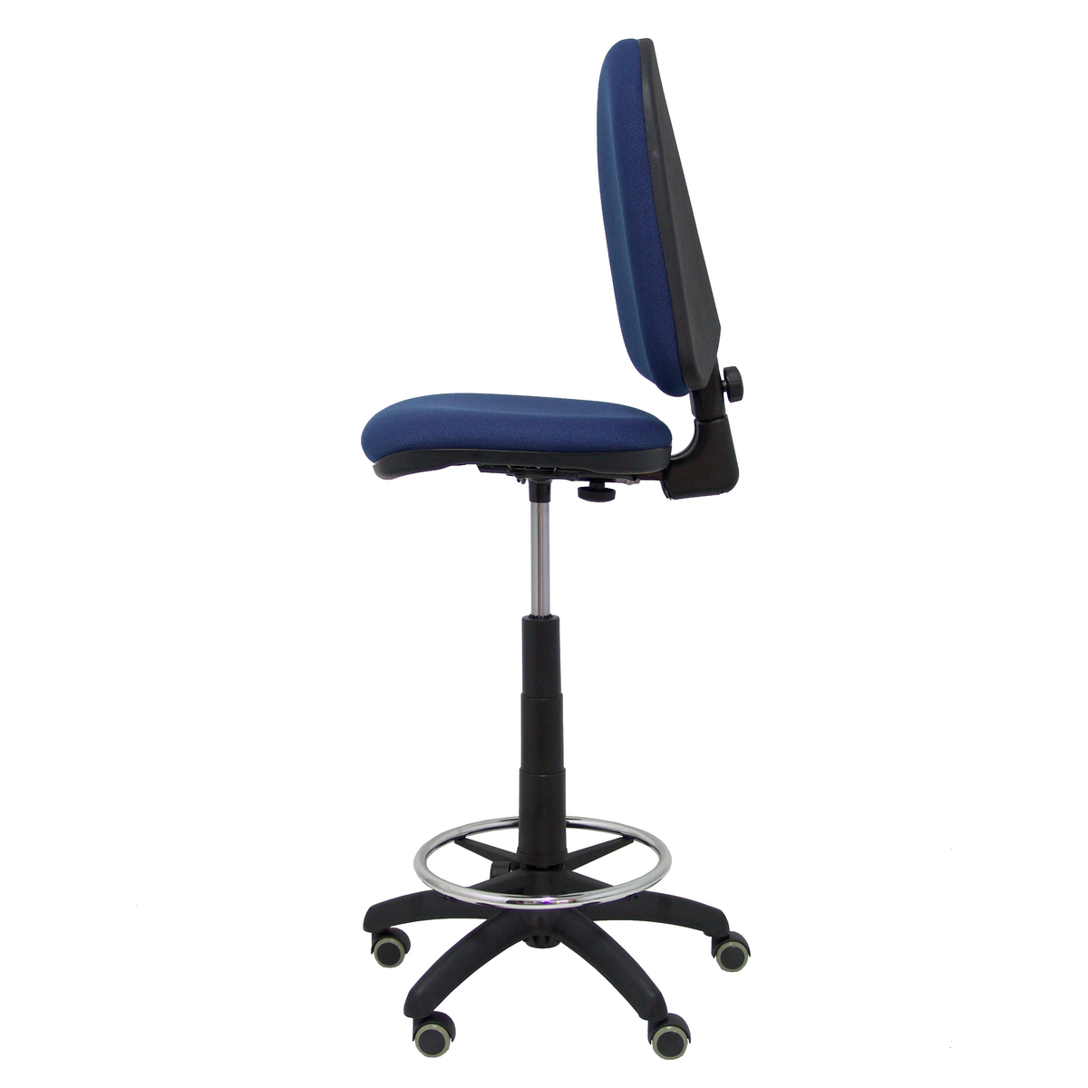 Taburete de oficina Piqueras y Crespo Ayna Bali - Ruedas - Ref. fabricante T04CPBALI100RP - Azul Marino