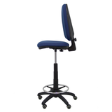 Taburete de oficina Piqueras y Crespo Ayna Bali - Ruedas - Ref. fabricante T04CPBALI100RP - Azul Marino