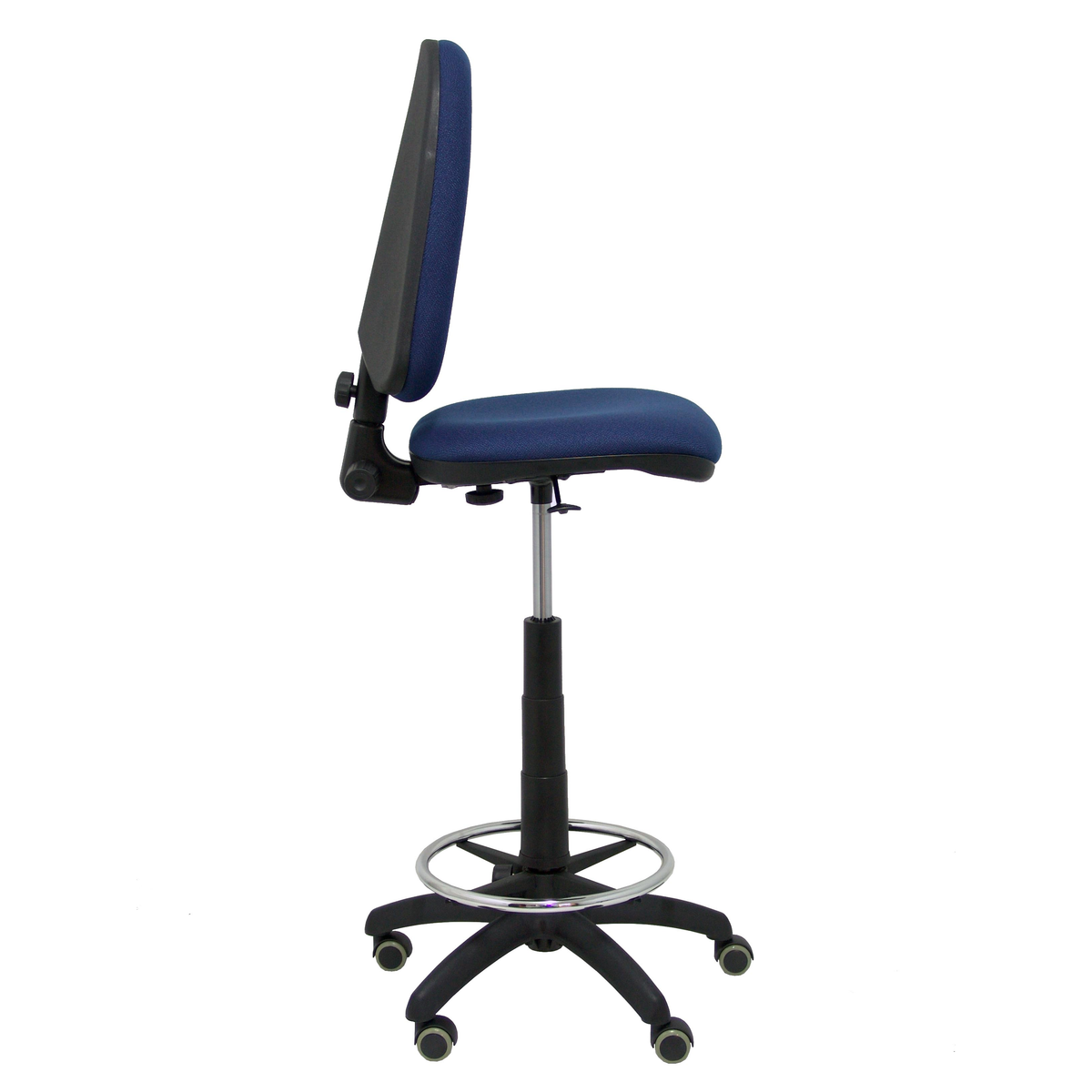 Taburete de oficina Piqueras y Crespo Ayna Bali - Ruedas - Ref. fabricante T04CPBALI100RP - Azul Marino