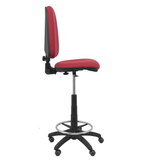 Taburete de oficina Piqueras y Crespo Ayna Bali - Ruedas - Ref. fabricante T04CPBALI100RP - Granate
